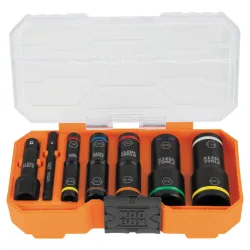 KNECT Flip-10 Heavy Duty Flip Impact Socket Set, SAE, 8-Piece